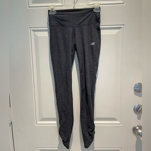 New Balance Mid-Rise Leggings Size XS, NB Dry, Scrunched Heathered Navy Blue